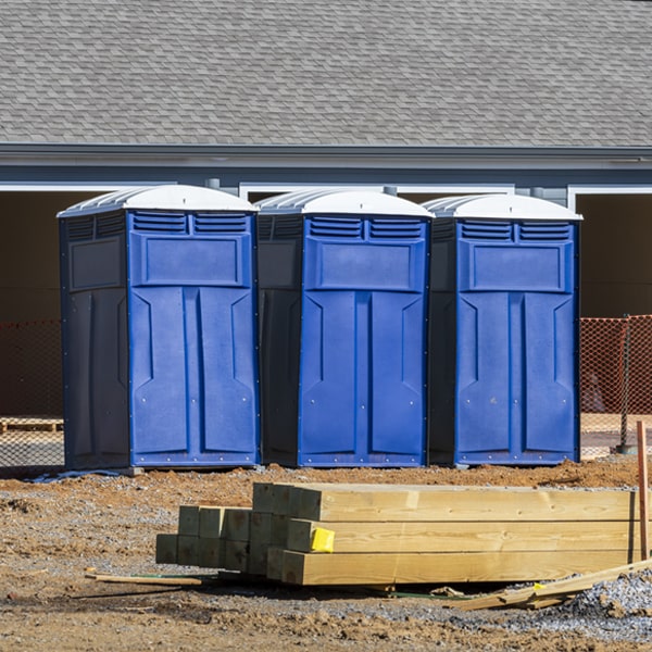 what is the expected delivery and pickup timeframe for the portable toilets in Mount Morris Pennsylvania